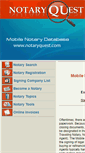 Mobile Screenshot of notaryquest.com